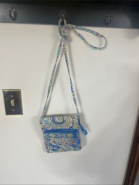 Vera Bradley Blue Multicolor Paisley Crossbody